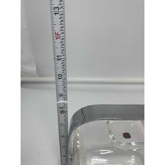 Retro 80's Lucite Cube Ice Bucket Pozzi Guzzini Amanda with Original Tongs - Picture 9 of 10